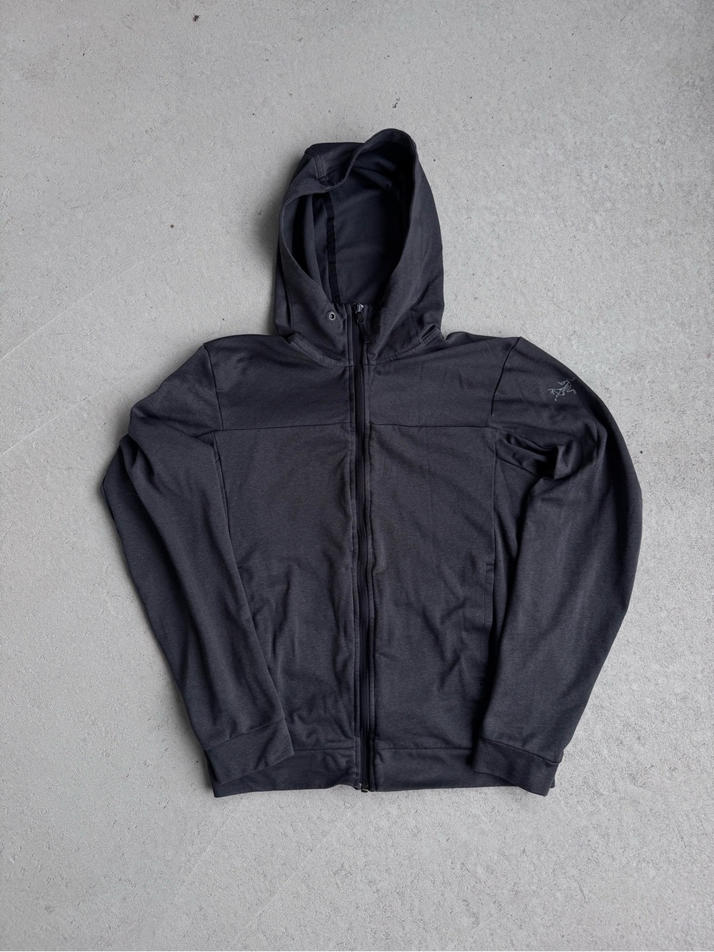 Arc'teryx Black Full-Zip Hooded Jacket